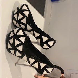 Very high platform shoes